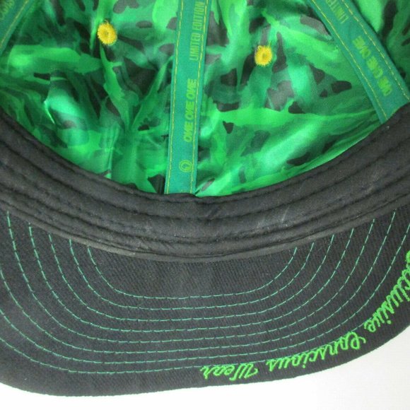 Grassroots 420 Limited Edition One One One Jamaica Hat Size 7 1/8 Green & Black - Picture 8 of 10